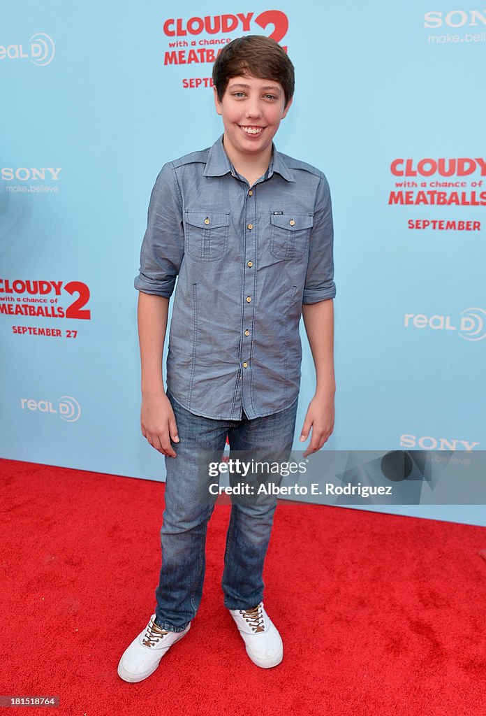 Premiere Of Columbia Pictures And Sony Pictures Animation's "Cloudy With A Chance Of Meatballs 2" - Red Carpet