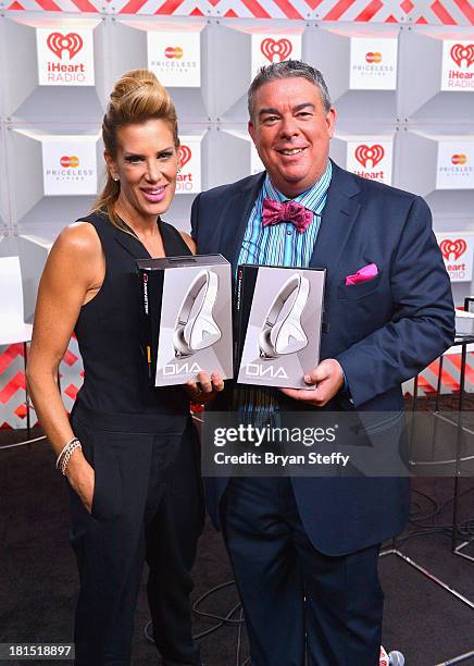 Personalities Ellen K and Elvis Duran attend the iHeartRadio Music Festival at the MGM Grand Garden Arena on September 21, 2013 in Las Vegas, Nevada.