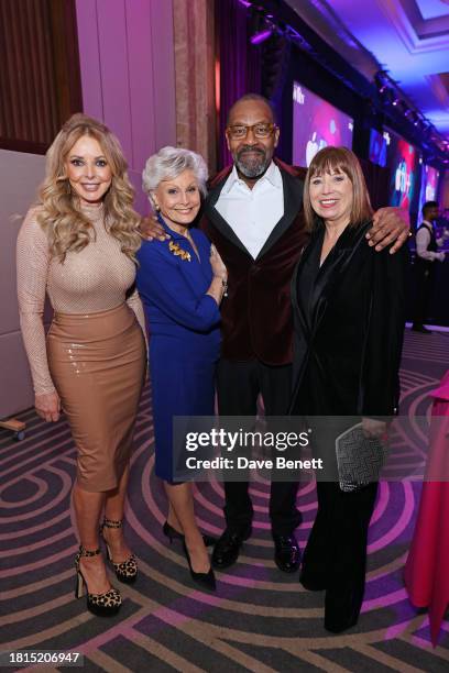 Carol Vorderman, Angela Rippon, Sir Lenny Henry and Lisa Makin attend the Women in Film & Television Awards 2023 at London Hilton Park Lane on...