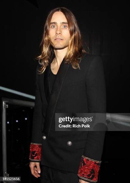 Jared Leto attends the iHeartRadio Music Festival at the MGM Grand Garden Arena on September 21, 2013 in Las Vegas, Nevada.