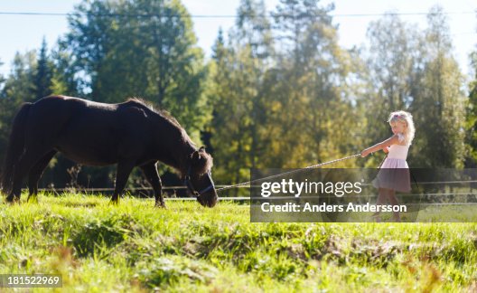 Girl with horse Girl with horse
