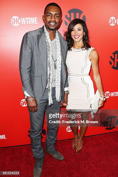 Actor Bill Bellamy and his wife attend Showtime 2013 EMMY Eve Soiree at the Sunset Tower Hotel on September 21, 2013 in West Hollywood, California.