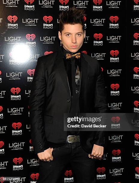 Singer Skye Stevens arrives at the iHeartRadio Music Festival official closing party at the Light Nightclub at the Mandalay Bay Resort and Casino on...