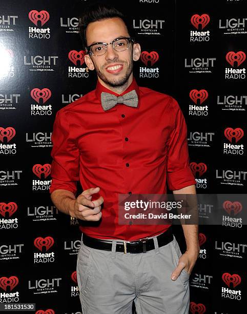 Obscene arrives at the iHeartRadio Music Festival official closing party at the Light Nightclub at the Mandalay Bay Resort and Casino on September...