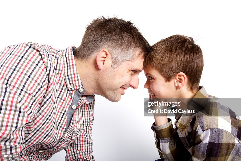 Father and son portrait