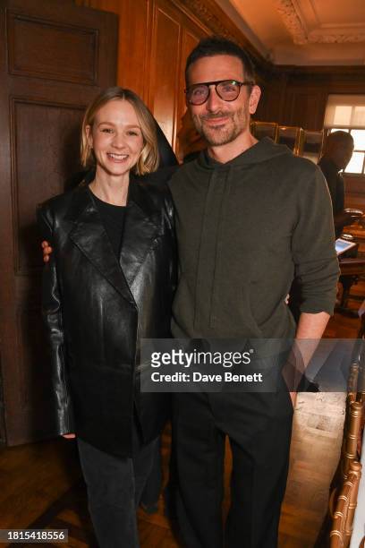 Carey Mulligan and Bradley Cooper attend a special lunch to celebrate "Maestro", hosted by Charles Finch, at Maison Assouline on December 1, 2023 in...