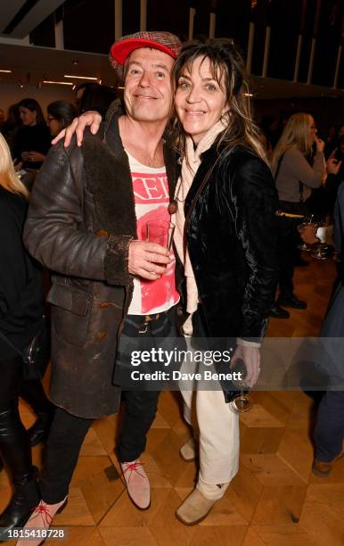 Simon Finch and Martha Fiennes attend a special screening and Q&A of "Oppenheimer" at Princess Anne Theatre on November 30, 2023 in London, England.