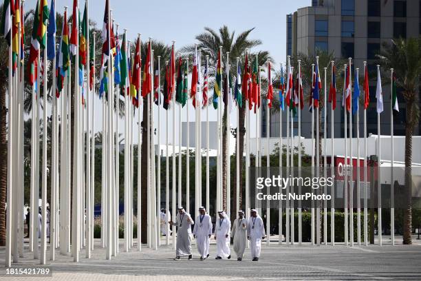 View during the United Nations Climate Change Conference COP28 in Dubai, United Arab Emirates on December 1, 2023.