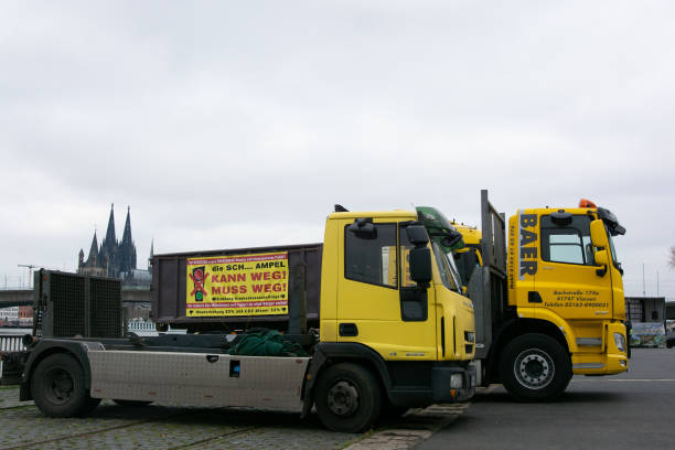 DEU: Trucks Drivers Protest Against High Toll In Cologne