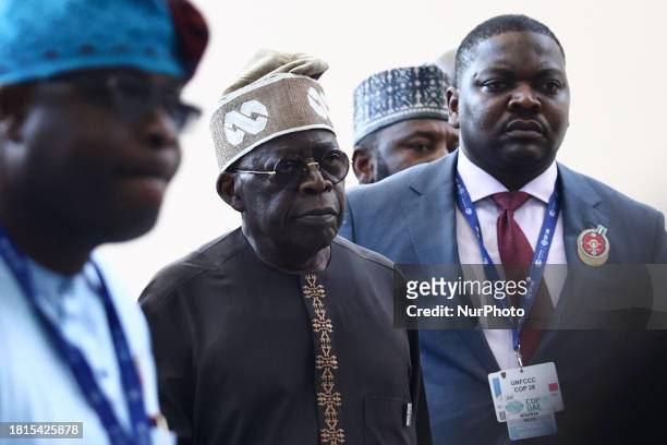 President of Nigeria Bola Tinubu before the United Nations Climate Change Conference COP28 High Level Segment meeting in Dubai, United Arab Emirates...