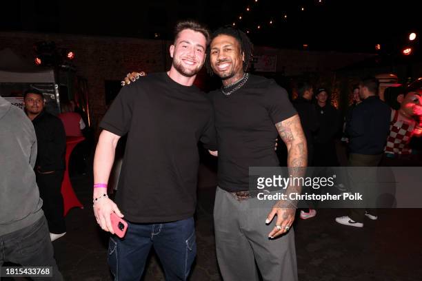 Harry Jowsey and Dom Gabriel at ChainFEST, the world's first gourmet chain food festival on December 1, 2023 in Los Angeles, California.
