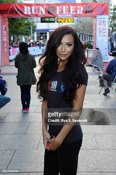 Actress Naya Rivera attends Women's Health Magazine RUN10 FEED10 NYC 10K Race Event at Pier 84 on September 22, 2013 in New York City.