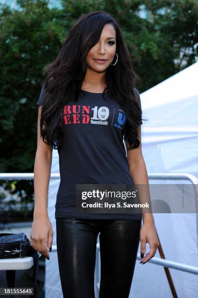 Actress Naya Rivera attends Women's Health Magazine RUN10 FEED10 NYC 10K Race Event at Pier 84 on September 22, 2013 in New York City.