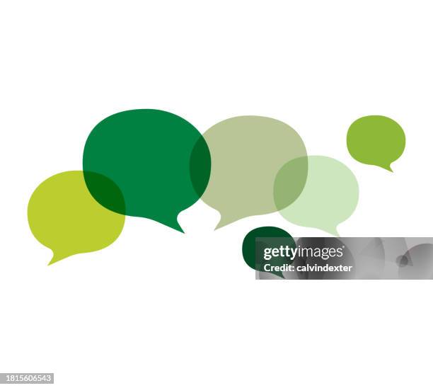 speech bubbles - employee engagement stock illustrations