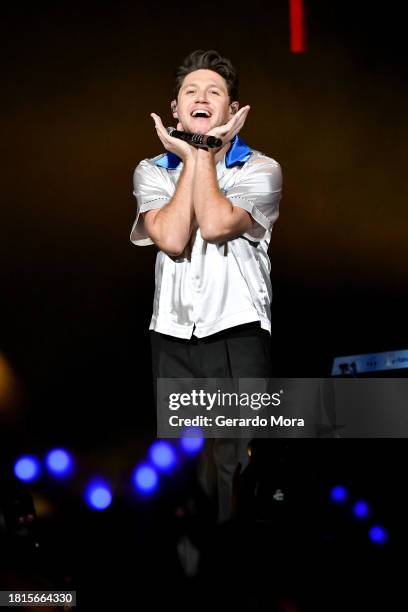 Niall Horan performs onstage during iHeartRadio 93.3 FLZ's Jingle Ball 2023 at Amalie Arena on November 26, 2023 in Tampa, Florida.