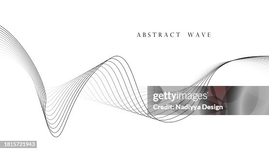 Abstract black waves on white background. Dynamic waves. Abstract black waves on white background. Dynamic waves.