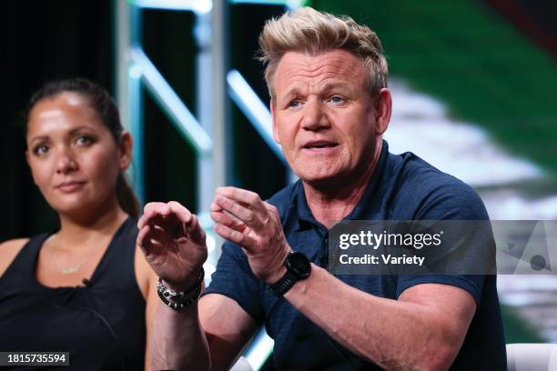 Kimi Werner and Gordon Ramsay, National Geographic 'Gordon Ramsey: Uncharted' TV Show panel, TCA Summer Press Tour, Los Angeles, USA - 23 Jul 2019