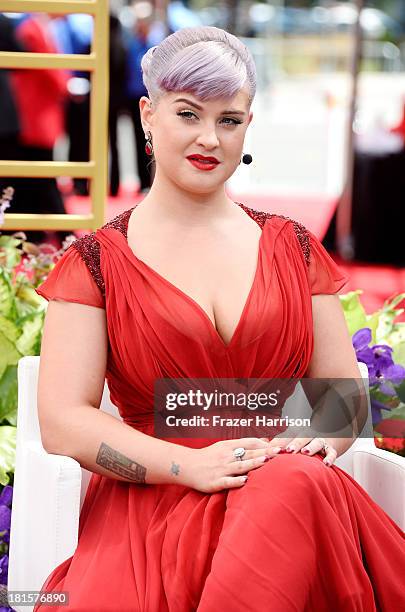 Personality Kelly Osbourne attends the 65th Annual Primetime Emmy Awards held at Nokia Theatre L.A. Live on September 22, 2013 in Los Angeles,...