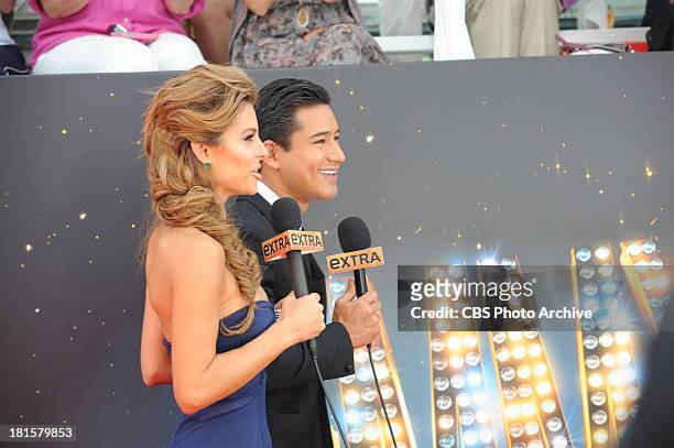 Hosts Maria Menounos and Mario Lopez on the red carpet for the 65th Primetime Emmy Awards which will be broadcast live across the country 8:00-11:00...