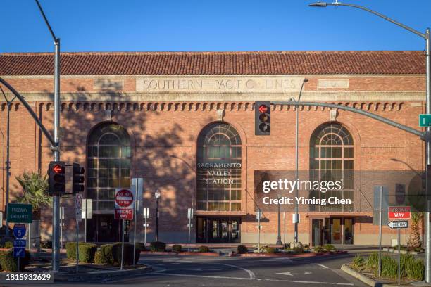sacramento valley train station - vale de sacramento imagens e fotografias de stock