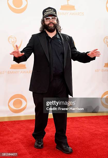 Actor Judah Friedlander arrives at the 65th Annual Primetime Emmy Awards held at Nokia Theatre L.A. Live on September 22, 2013 in Los Angeles,...