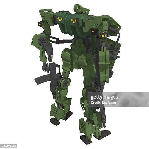 original design robot - soldier computer stock illustrations