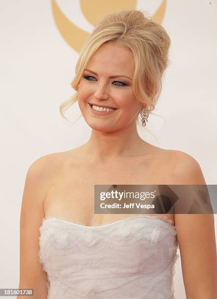 Actress Malin Ackerman arrives at the 65th Annual Primetime Emmy Awards held at Nokia Theatre L.A. Live on September 22, 2013 in Los Angeles,...