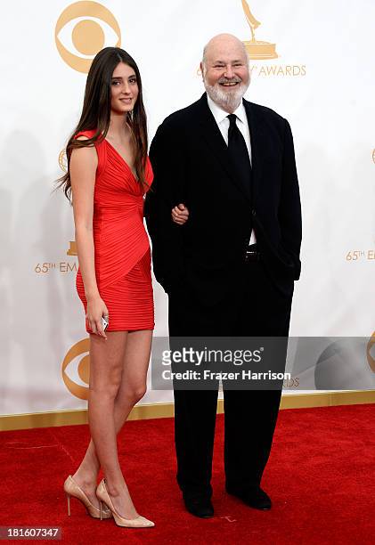 Director Rob Reiner and daugher Tracy Reiner arrive at the 65th Annual Primetime Emmy Awards held at Nokia Theatre L.A. Live on September 22, 2013 in...