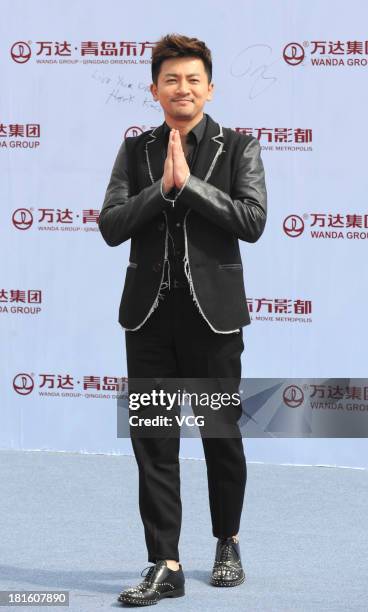 Actor Alec Su attends a launching ceremony for the Qingdao Oriental Movie Metropolis on September 22, 2013 in Qingdao, China.