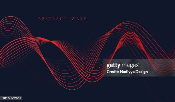 Colorful Dynamic Wave Abstract Background Modern Wave Lines High-Res ...