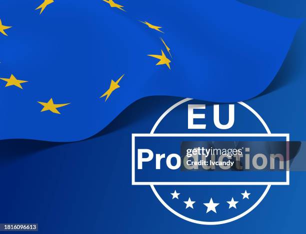 eu production - world trade stock illustrations