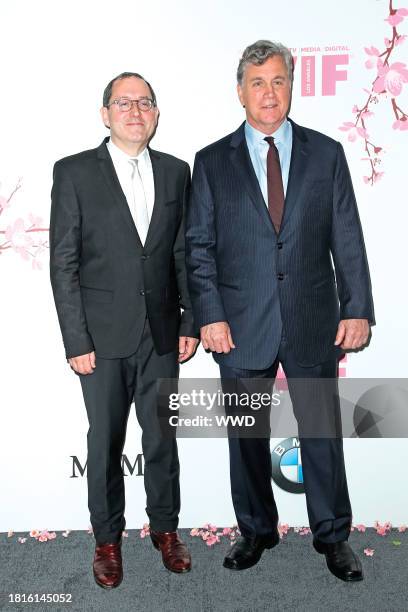 Michael Barker and Tom Bernard, Women In Film Crystal and Lucy Awards, Arrivals, Los Angeles, USA - 13 Jun 2017