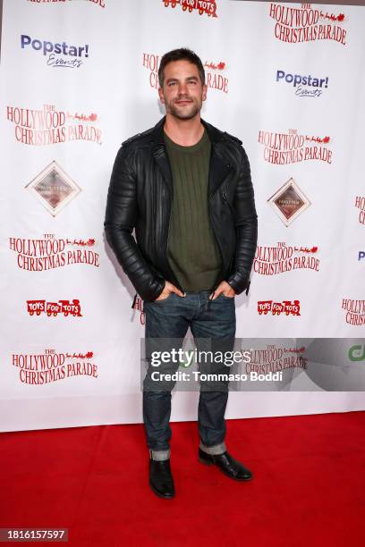 Brant Daugherty attends the 91st anniversary of the Hollywood Christmas Parade, supporting Marine Toys For Tots on November 26, 2023 in Hollywood,...