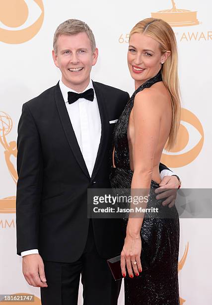 Personality Cat Deeley and husband Patrick Kielty arrive at the 65th Annual Primetime Emmy Awards held at Nokia Theatre L.A. Live on September 22,...