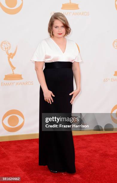 Actress Actress Merritt Wever arrives at the 65th Annual Primetime Emmy Awards held at Nokia Theatre L.A. Live on September 22, 2013 in Los Angeles,...