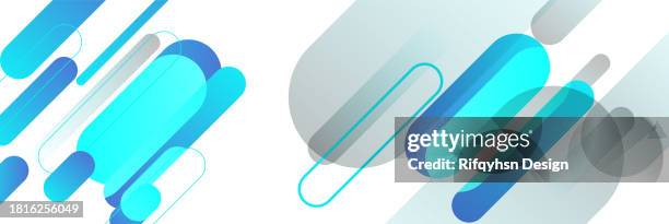modern blue gradient curve line geometric abstract background on whiter design - silver circle frame stock illustrations