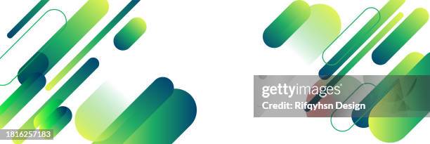 illustrazioni stock, clip art, cartoni animati e icone di tendenza di moderno sfondo astratto geometrico della linea curva sfumata verde su un design più bianco - speed background