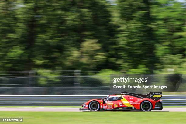 Ferrari Af Corse Ferrari 499P - Alessandro Pier Guidi / James Calado / Antonio Giovinazzi during the Free Practice prior 6 Hours of Monza at...