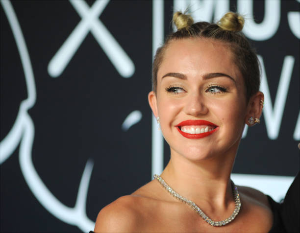 Miley Cyrus attends the 2013 MTV Video Music Awards at the Barclays Center on August 25, 2013 in the Brooklyn borough of New York City.