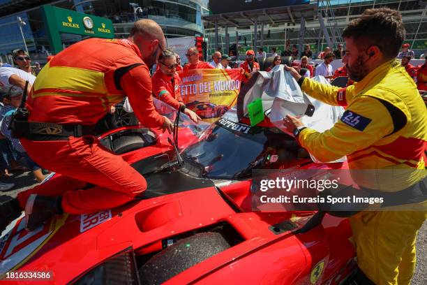 Ferrari Af Corse Ferrari 499P - Alessandro Pier Guidi / James Calado / Antonio Giovinazzi during the 6 Hours of Monza at Autodromo di Monza on July...