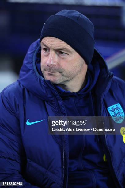 Lee Carsley the manager of England prior to the UEFA U21 Euro 2025 Qualifier match between England and Northern Ireland at Goodison Park on November...
