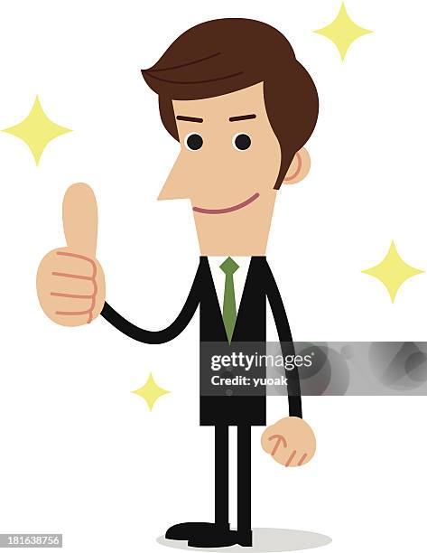 man gesturing thumbs up - cheering hands stock illustrations