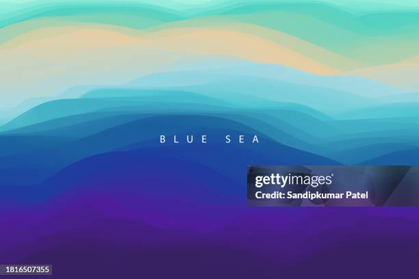 water surface. blue abstract background. vector illustration for design. - adventure stock illustrations
