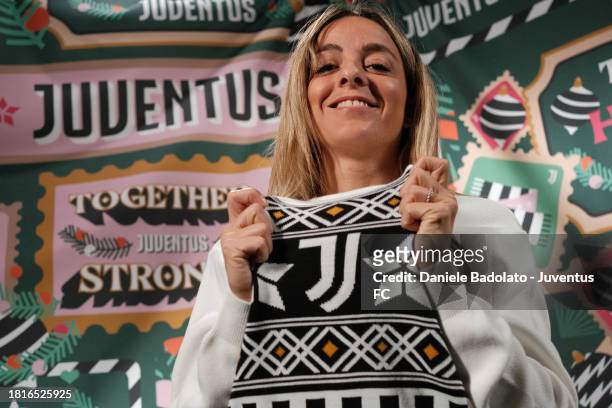 Martina Rosucci of Juventus Women during the Christmas Backstage Shooting on November 23, 2023 in Turin, Italy.