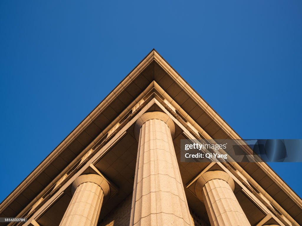 Low angle view of classical architecture