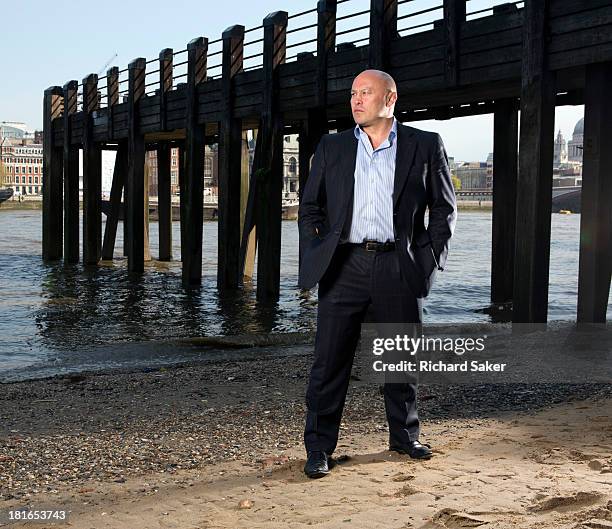 Former rugby player Brian Moore is photographed for the Observer on May 7, 2013 in London, England.