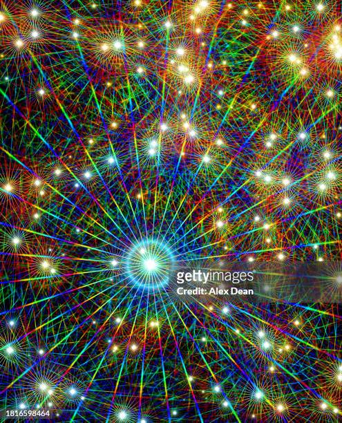 rainbow starburst v6 - nottinghamshire stock pictures, royalty-free photos & images