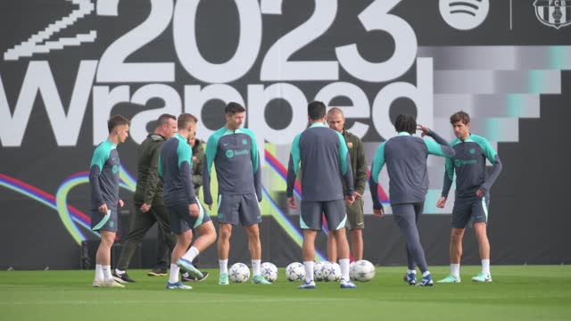 ESP: FC Barcelona Training Session And Press Conference - UEFA Champions League 2023/24