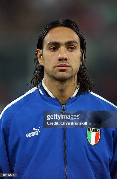 Portrait of Alessandro Nesta of Italy taken before the International Friendly match between Italy and Portugal held on February 12, 2003 at the...