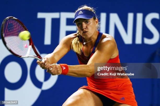 Angelique Kerber of Germany in action during her women's singles second round match against Maria-Teresa Torro-Flor of Spain during day two of the...